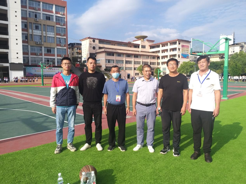 沙县第六中学体育场地通过福建省教育装备行业协会验收